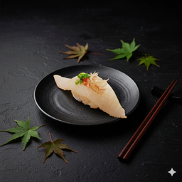 ข้าวปั้นหน้าครีบปลาตาเดียวเบิร์นไฟ