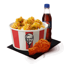 ชุดข้าวร้านลุง : ข้าวไก่กรอบแกงเขียวหวาน