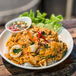 ข้าวไข่ข้นห่อหมกทะเล🐙