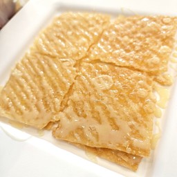 โรตีกรอบ นม น้ำตาล