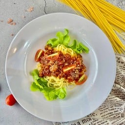 สปาเก็ตตี้ซอสแดงหมูสับ