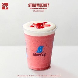 น้ำสตรอเบอรี่ปั่นครีมชีส