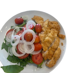 สลัดอกไก่ทอด