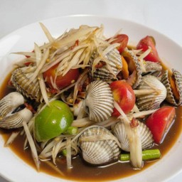 ตำหอยแครง (ทางร้านไม่แยกเส้น/น้ำตำ/อื่นๆ)
