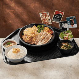 ชุดเปปเปอร์ยากินิกุไก่และหมูสามชั้น