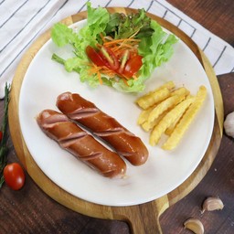 สเต็กไส้กรอกหมู