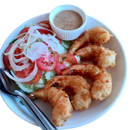 สลัดกุ้งทอด