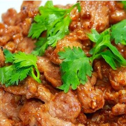 หมูกระเทียม (กับข้าว)