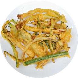 ต้นหอมทอด