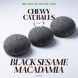 ไข่แมวหนึบงาดำ BLACK SESAME DUBAI CHEWY COOKIE STYLE