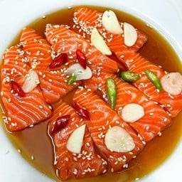 ปลาแซลม่อนดองซีอิ๋วเกาหลี