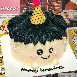 เค้ก 3D ครึ่งปอนด์ - Vanilla - สุดหล่อ