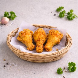 อิ่มพอดี  ไก่ทอด 3 ชิ้น (เพิ่มปริมาณได้ค่ะ)