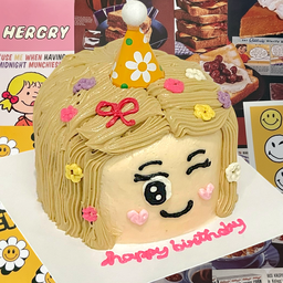 เค้ก 3D ครึ่งปอนด์ - Vanilla - คุณหนู Flower