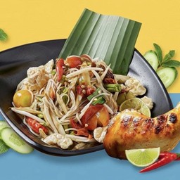 ตำซั่วไก่ย่างมาเป็นเซ็ตคู่อร่อยเว่อร์