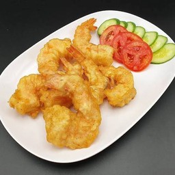 กุ้งทอดกระเทียม Fried Shrimp with garlic