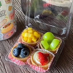 Baby tart set 4 Pieces - เฉพาะหน้าผลไม้ 4 ชิ้น (คละหน้าผลไม้ทั้งหมด)