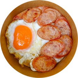 ข้าวหน้ากุนเชียงไข่ดาว