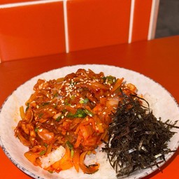 ข้าวหมูผัดกิมจิ