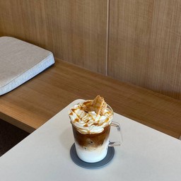 Toffee whip coffee latte