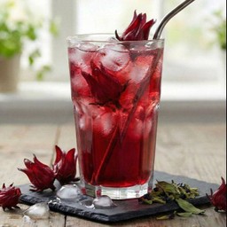 น้ำกระเจี๊ยบหญ้าหวาน (Roselle juice)