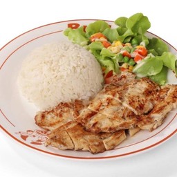 ข้าวหน้าสเต็กไก่