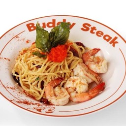 สปาเกตตี้ผัดพริกแห้งกุ้ง