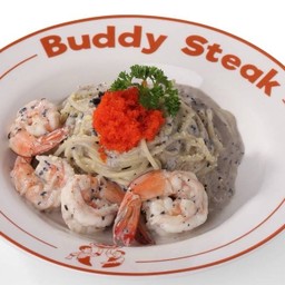 สปาเกตตี้ครีมเห็ดทรัฟเฟิลกุ้ง
