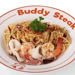 สปาเกตตี้ผัดพริกแห้งทะเล