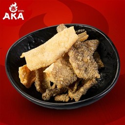 หนังปลาแซลมอนทอด