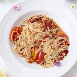 ตำขนมจีนปลาร้า ( ไม่ใส่ปู )