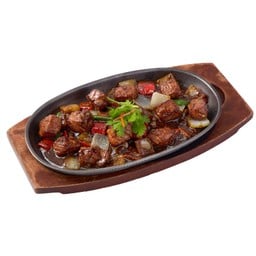 เนื้อเซอร์ลอยน์ผัดพริกไทยดำ