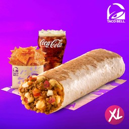 [อร่อยซ่ากับโค้ก] XL Beefy Cheesy Burrito Combo