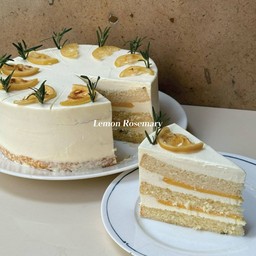 Lemon rosemary cake