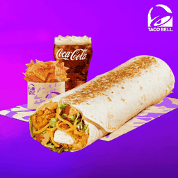 [อร่อยซ่ากับโค้ก] Crispy Chicken Burrito Combo
