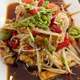 ตำซั่วปลาร้าแคบหมู