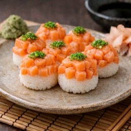 ซูชิหน้าแซลมอนเต๋า