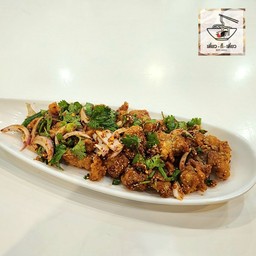 ลาบไก่ทอด