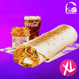 [อร่อยซ่ากับโค้ก] XL Crispy Chicken Burrito Combo
