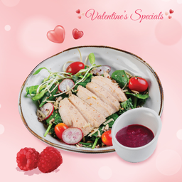 สลัดเคลอกไก่ราสป์เบอร์รี่ Kale Chicken Salad