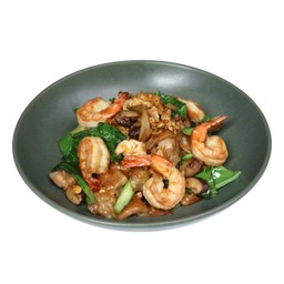 ผัดซีอิ๊ว  กุ้ง