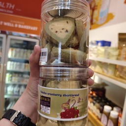 G snack คุกกี้ Matcha Cranberry Shortbread