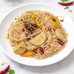 ตำขนมจีนปูปลาร้าหมูยอ