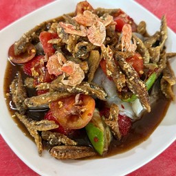 ตำสตอเบอร์รี่กุ้งสด