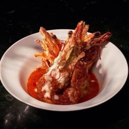 ฉู่ฉี่กุ้งลายเสือ Tiger Prawns Chu Chee Curry Sauce