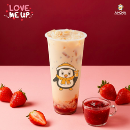 ชานมสตรอว์เบอร์รี (L)