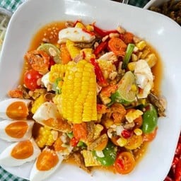 ตำข้าวโพดไข่เค็ม