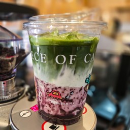 Blueberry Matcha Latte