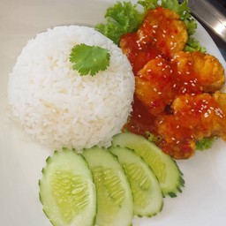 ปลาราดพริกราดข้าว🐟🐟
