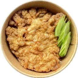 ไข่เจียวหมูสับราดข้าว